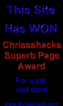 Chris Shack Superb Website Award