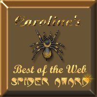 Caroline's Best of the Web Spider Award