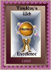 Tiny Ray's Web Award of Excellence