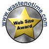 WasteNoTime Web Site Award